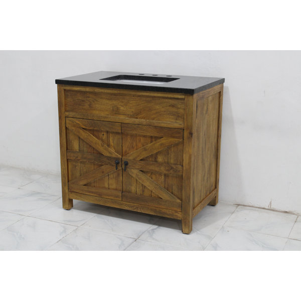 AA Warehousing 36'' Single Bathroom Vanity with Granite Top Wayfair